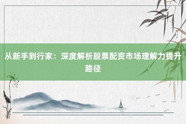 从新手到行家：深度解析股票配资市场理解力提升路径
