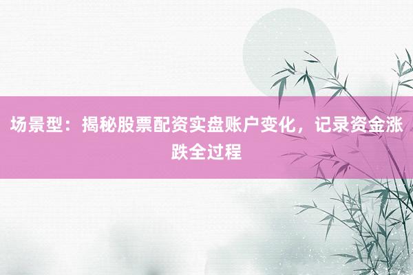 场景型：揭秘股票配资实盘账户变化，记录资金涨跌全过程